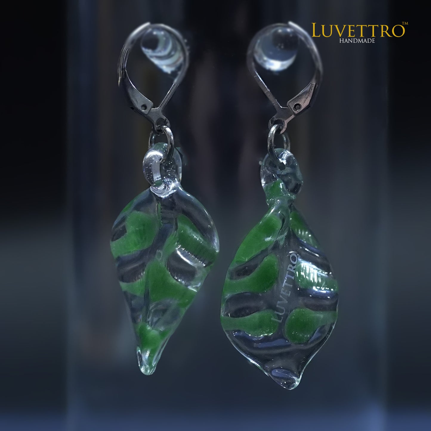 Earrings Leafy | Small Green