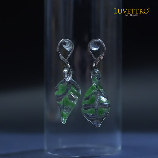 Earrings Leafy | Small Green